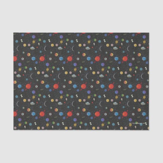 Papier Mousseline RICK ET MORTY™ | Motif spatial (Recto)