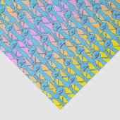 Papier Mousseline RICK ET MORTY™ | Rainbow M. Meeseeks Motif (Détail)