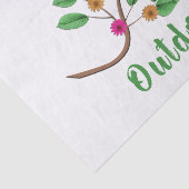 Papier Mousseline Rire à l'extérieur (Détail)