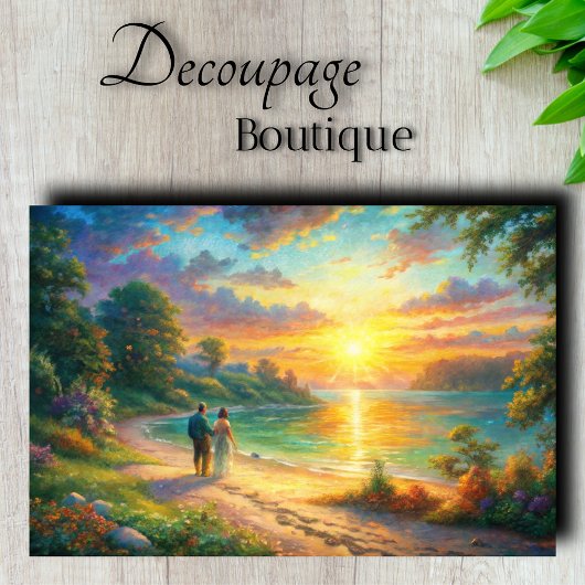 Papier Mousseline Rivages Dorés Découpage