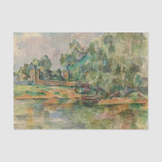 Papier Mousseline Riverbank par Cezanne Tissue Paper (Recto)