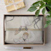 Papier Mousseline Robe de Drap Blank 1912 par George Barbier (Cadeau)