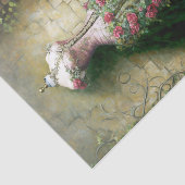 Papier Mousseline Robe de jardin rose (Détail)