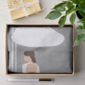 Papier Mousseline Robe de Mariée Blanche Moderne Bling Shower de Mar (Cadeau)