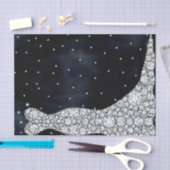 Papier Mousseline Robe Mariage Diamant Fête des mariées bleue modern (Artisanat)