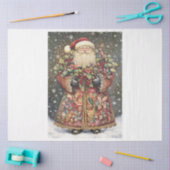 Papier Mousseline Robe Père Noël décorée (Artisanat)