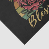 Papier Mousseline Robe rouge de coucher de soleil rétro désespéré Bé (Détail)