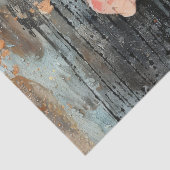 Papier Mousseline Robe rousse rougeâtre Abstrait Floral Decoupage (Détail)