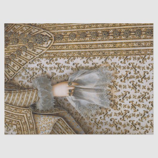 Papier Mousseline Robe royale du XVIIe siècle (Recto)