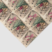 Papier Mousseline Robe Victorienne Avec Bow Rose (Détail)