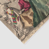 Papier Mousseline Robe Victorienne Avec Bow Rose (Détail)