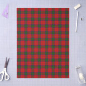 Papier Mousseline Robertson tartson rouge vert plaid (Artisanat)