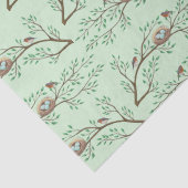 Papier Mousseline Robin Oiseaux Nid Oeufs Baby shower de printemps (Détail)