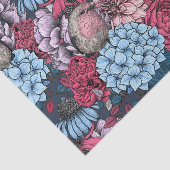 Papier Mousseline Robins dans le jardin 3 (Détail)