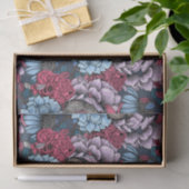 Papier Mousseline Robins dans le jardin 3 (Cadeau)