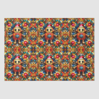 Papier Mousseline ~ Robot Christmas Wrapper ~