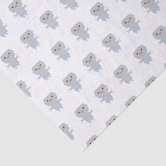 Papier Mousseline Robot de dessin mignon (Détail)
