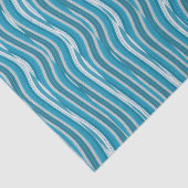 Papier Mousseline Robustes turquoise et blanc (Détail)