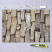 Papier Mousseline Roches empilées Mur de pierre (Artisanat)