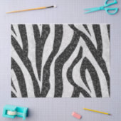 Papier Mousseline Rockabilly Zebra Imprimer Papier Tissu (Artisanat)