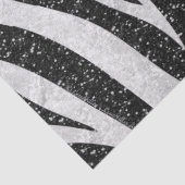 Papier Mousseline Rockabilly Zebra Imprimer Papier Tissu (Détail)
