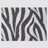 Papier Mousseline Rockabilly Zebra Imprimer Papier Tissu (Recto)
