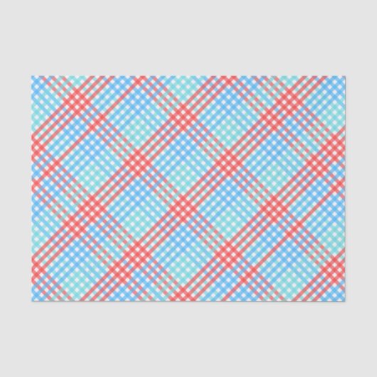 Papier Mousseline Rocket Pop, Petit, Plaid (Recto)