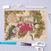 Papier Mousseline Rocking Père Noël (Artisanat)