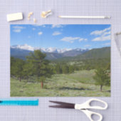 Papier Mousseline Rocky Mountain View Paysage Pittoresque (Artisanat)