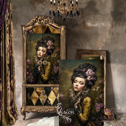 Papier Mousseline Rococo Buzz Moody Victorian Portrait & Floral Art