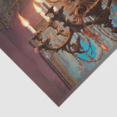 Papier Mousseline Rococo Chandelier français 3 papier décolpage (Détail)