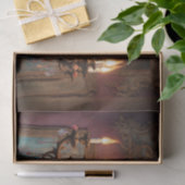 Papier Mousseline Rococo Chandelier français 3 papier décolpage (Cadeau)