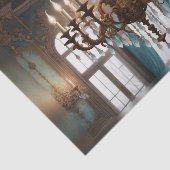 Papier Mousseline Rococo French Chandelier Découpage Papier 1 (Détail)