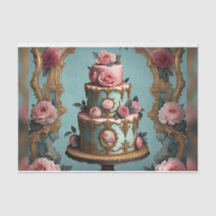 Papier Mousseline Rococo Gâteau Parisien à plusieurs niveaux 7 papie