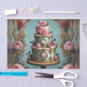 Papier Mousseline Rococo Gâteau Parisien à plusieurs niveaux 7 papie (Artisanat)