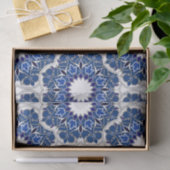 Papier Mousseline Rococo Indigo magnifique (Cadeau)