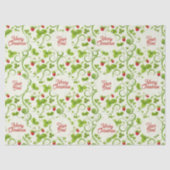 Papier Mousseline Rococo Revival Wild Strawberry & Clover Custom (Recto)