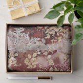Papier Mousseline Rococo romantique Dusty Rose (Cadeau)