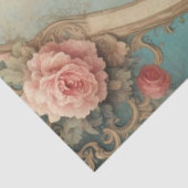 Papier Mousseline Rococo Skeleton Key Decoupage Paper - Antique (Détail)