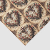 Papier Mousseline Rococo Style Coeur (Détail)