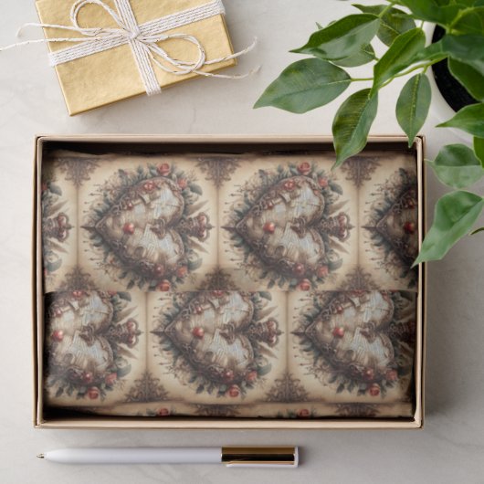 Papier Mousseline Rococo Style Coeur (Cadeau)