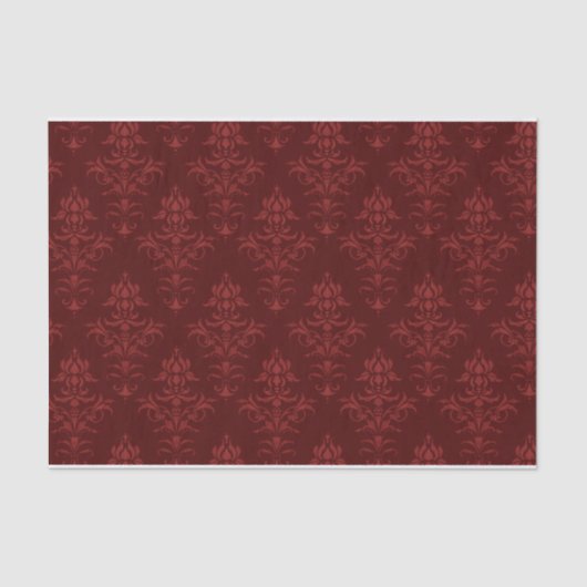 Papier Mousseline Rococos en rouge (Recto)