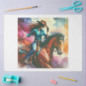 Papier Mousseline Rodéo (Artisanat)