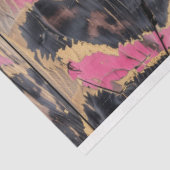 Papier Mousseline Rodeo Cowgirl Glam rose Empreinte de léopard décou (Détail)