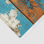 Papier Mousseline Rodeo Glam Turquoise Cowhide Imprimer Découpage (Détail)