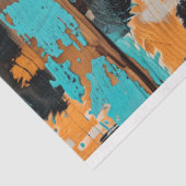 Papier Mousseline Rodeo Glam Turquoise Empreinte de léopard Decoupag (Détail)