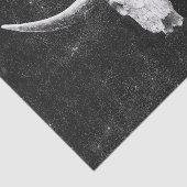 Papier Mousseline Rodéo Noir Et Blanc Rustique Taureau Occidental (Détail)