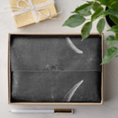 Papier Mousseline Rodéo Noir Et Blanc Rustique Taureau Occidental (Cadeau)