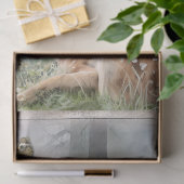 Papier Mousseline Roe Deer Redwood Forest Bois Aquarelle (Cadeau)