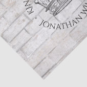 Papier Mousseline Roi de ce palais Nom monogramme (Détail)